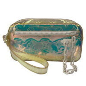 Louis Vuitton Pochette Volga Monogram Prism Aurora Clutch Shoulder Bag